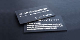 Die Einrichtungsberatung - liz design, Elisabeth Poth, Visitenkarten, Veredelung Prägung Die Einrichtungsberatung - liz design, Elisabeth Poth, Visitenkarten, Veredelung Prägung